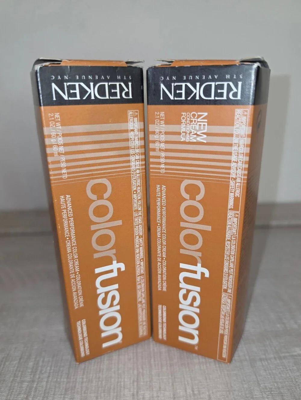 New! 2 Redken Color Fusion 7Bc Permanent Hair Color Size 2 fl oz each